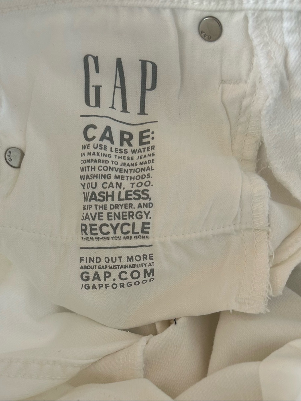 GAP NWT Women’s White High-Rise Skinny Jeans - Picture 6 of 6